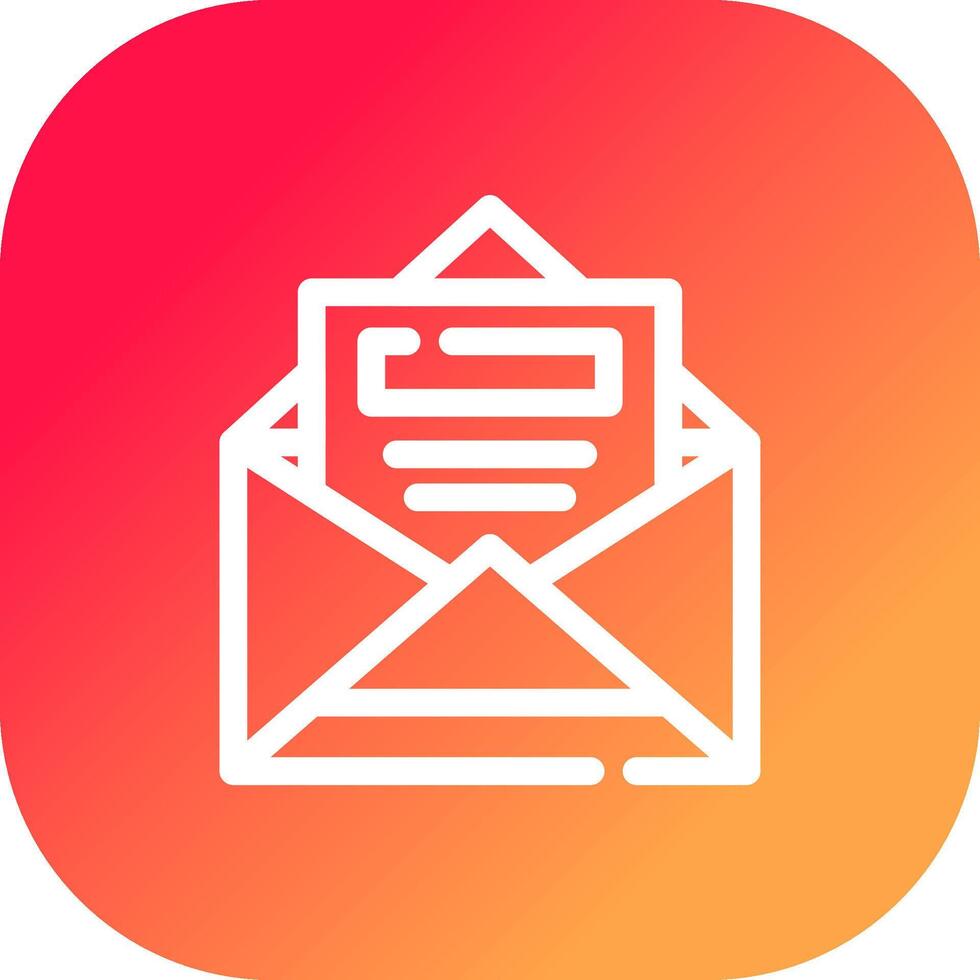 Open Email Creative Icon Design vector