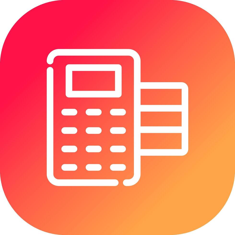POS Terminal Creative Icon Design vector