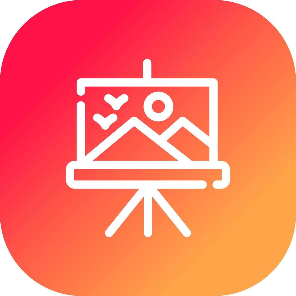 Canvas Creative Icon Design vector