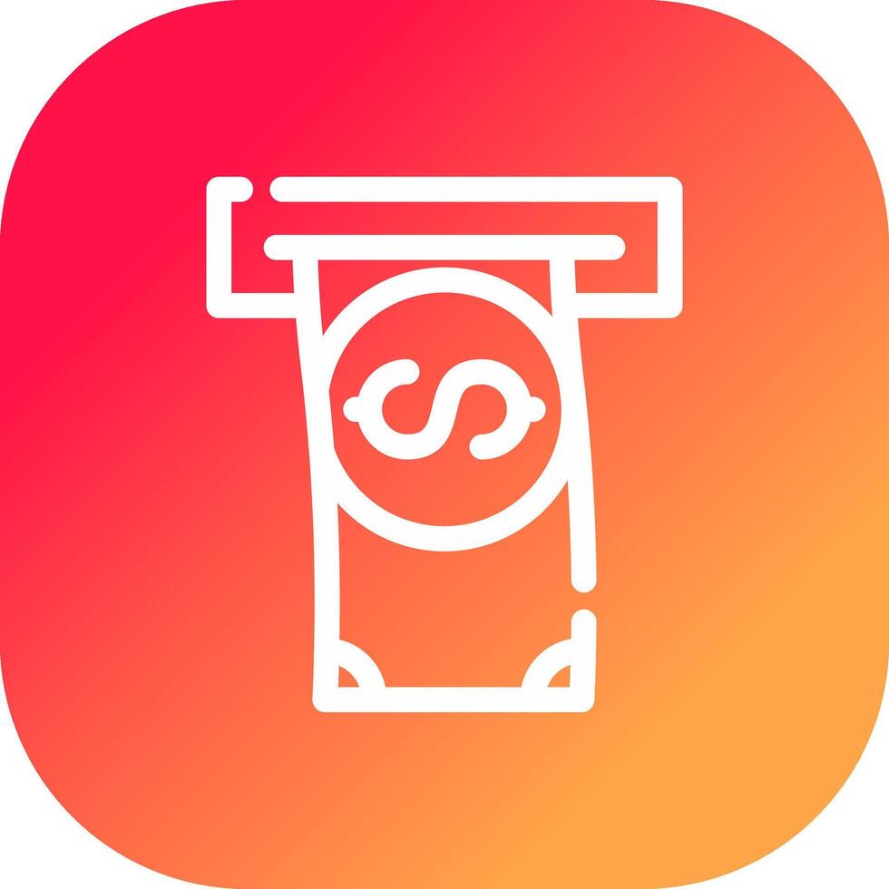 Withdrawal Creative Icon Design vector