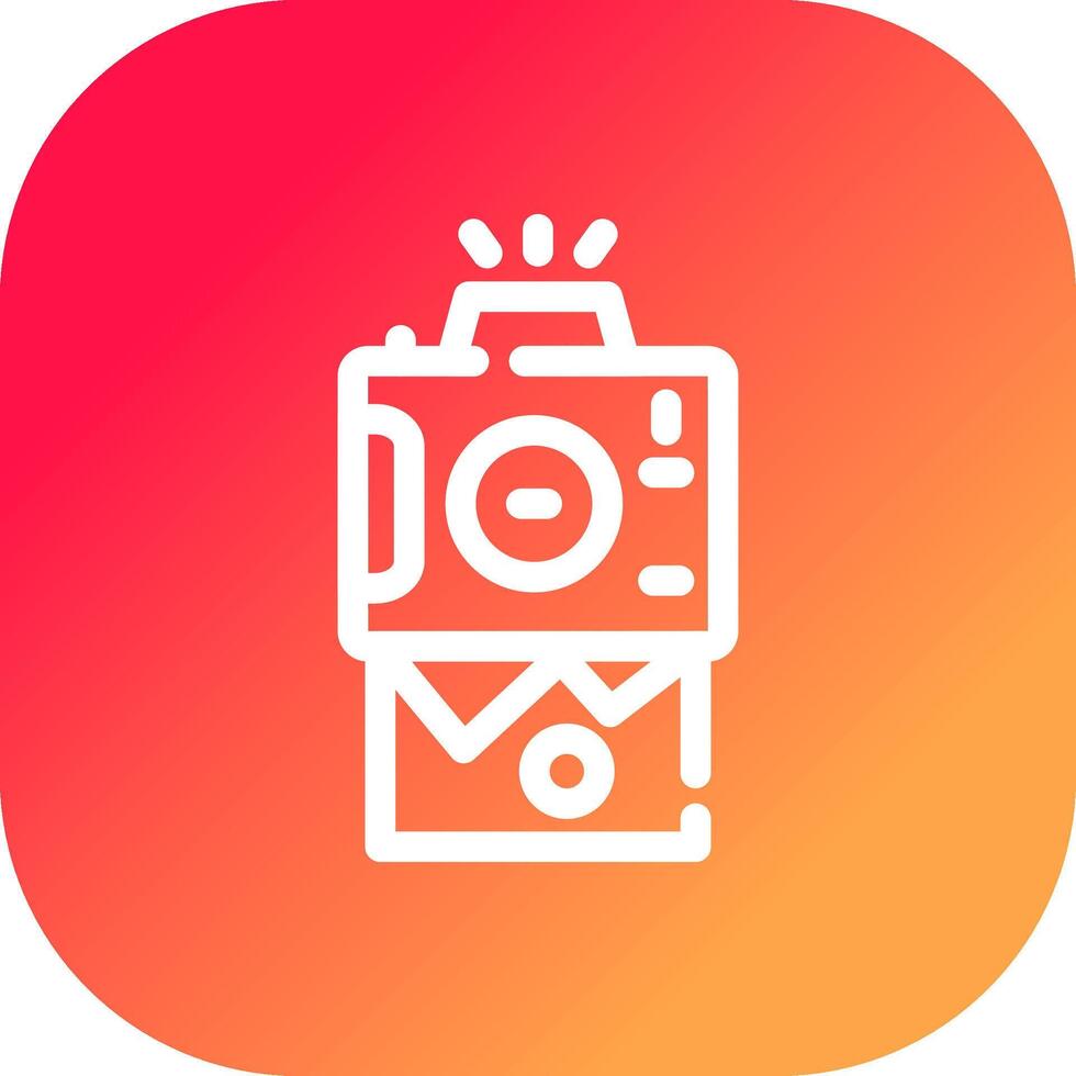 Instant Camera Creative Icon Design vector