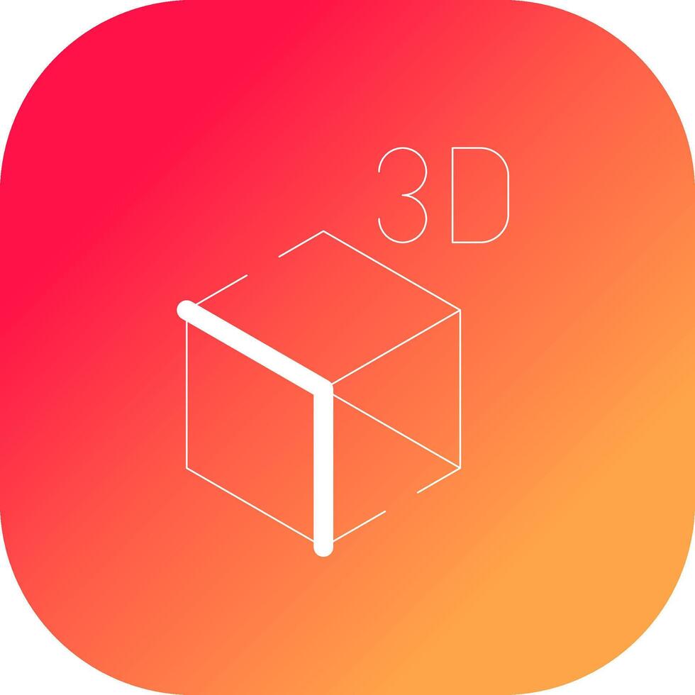 3D Object Creative Icon Design vector
