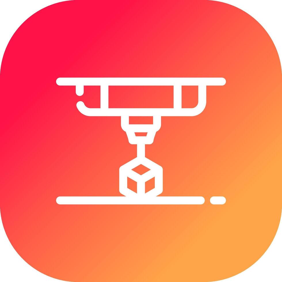 3D Printing Creative Icon Design vector