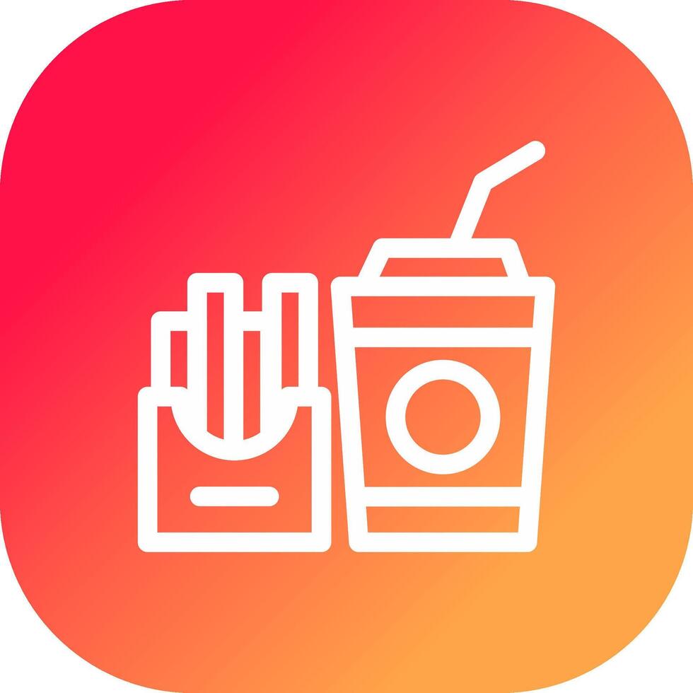 Fast Food Creative Icon Design vector