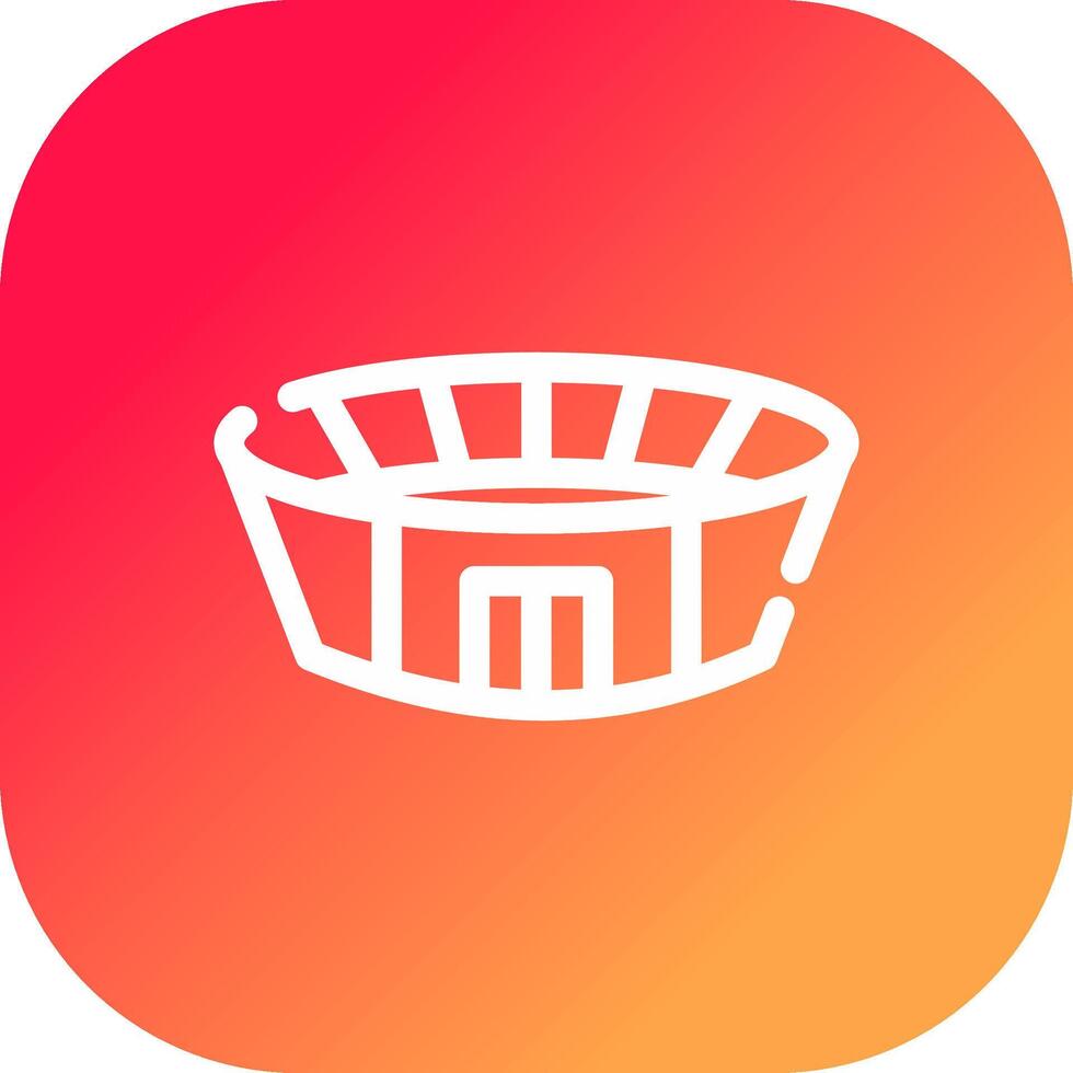 Stadium Creative Icon Design vector