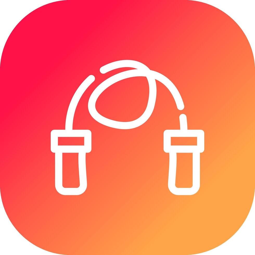 Skipping Rope Creative Icon Design vector