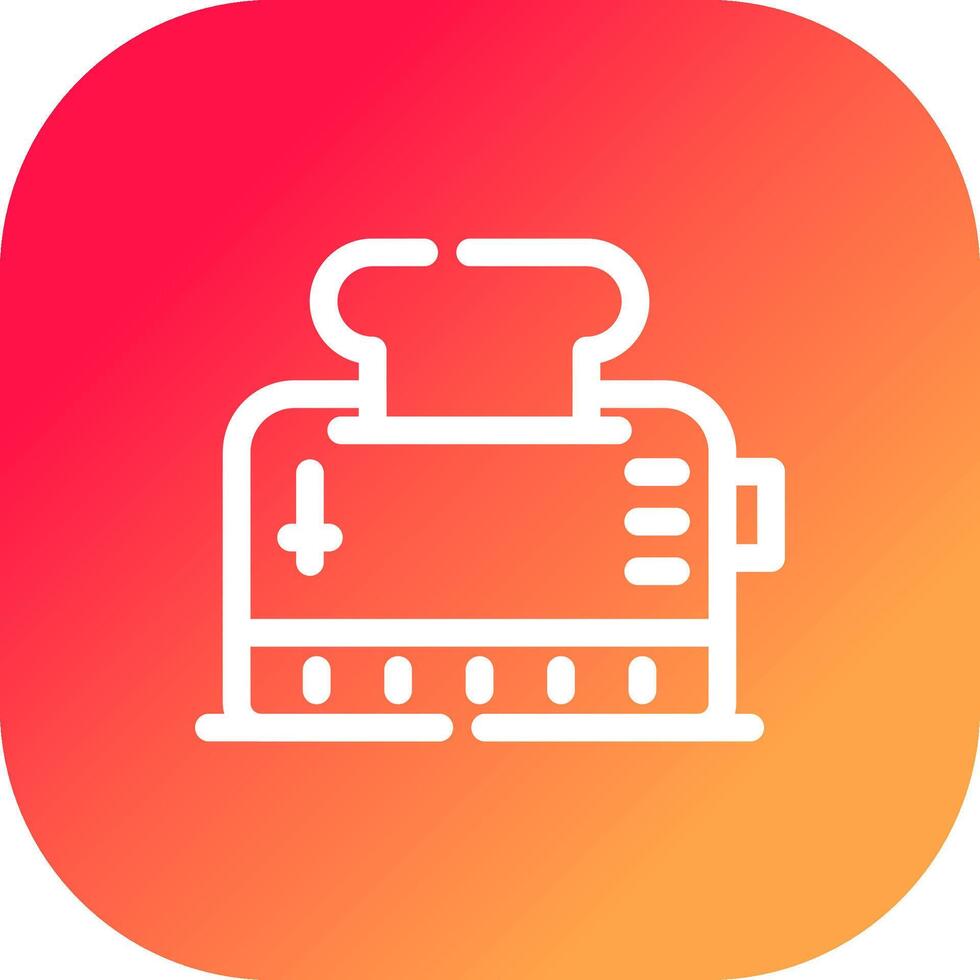 Toaster Creative Icon Design vector