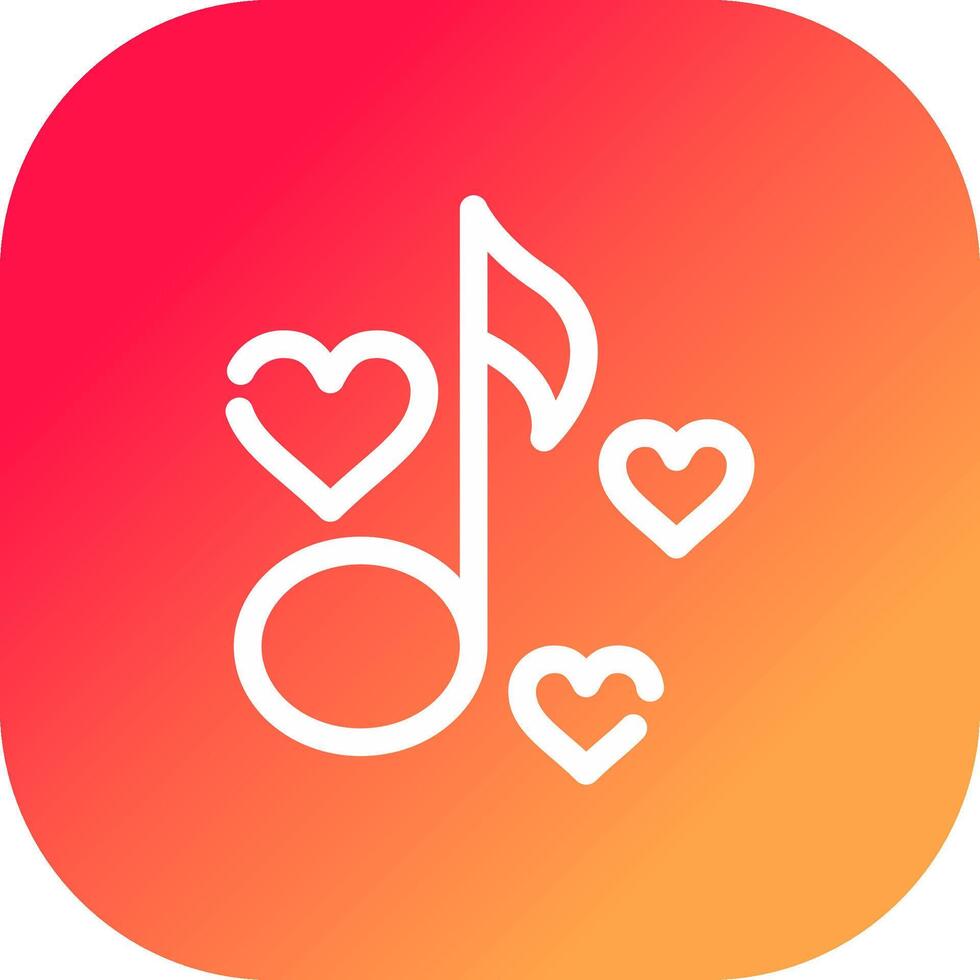 Love Song Creative Icon Design vector