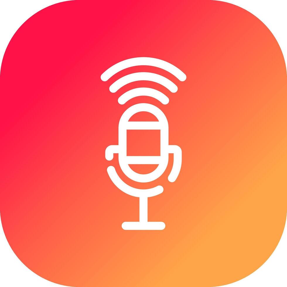 Voice Control Creative Icon Design vector