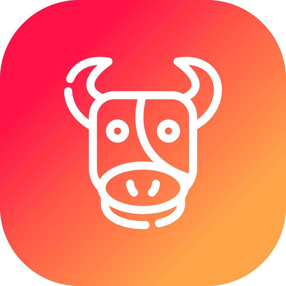 Cow Creative Icon Design vector