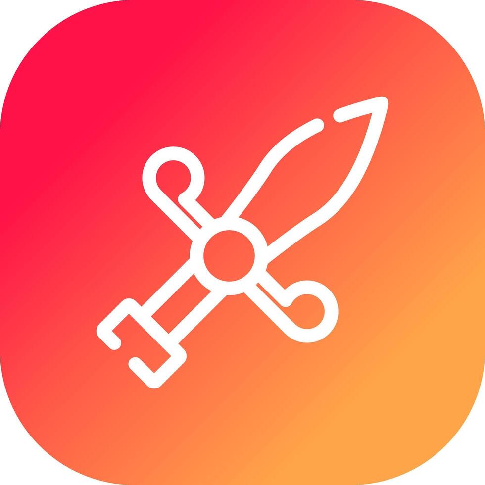 Dagger Creative Icon Design vector