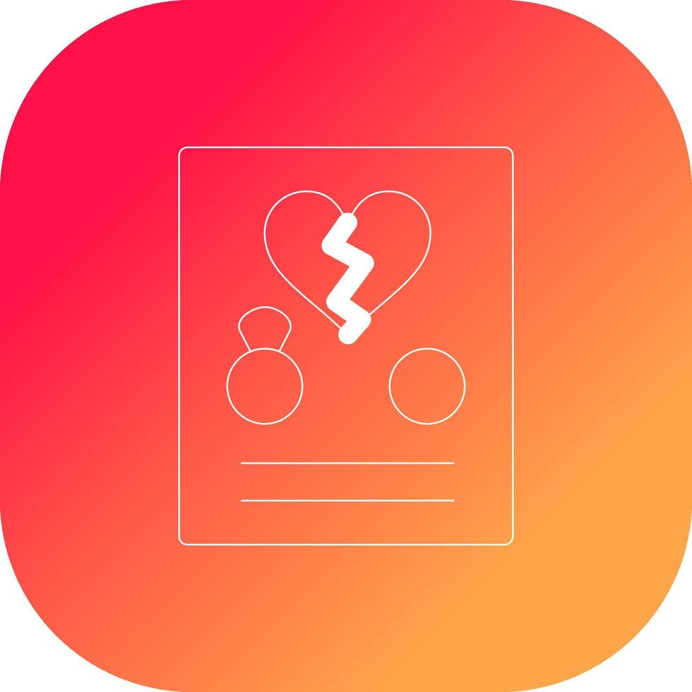 Divorce Creative Icon Design vector