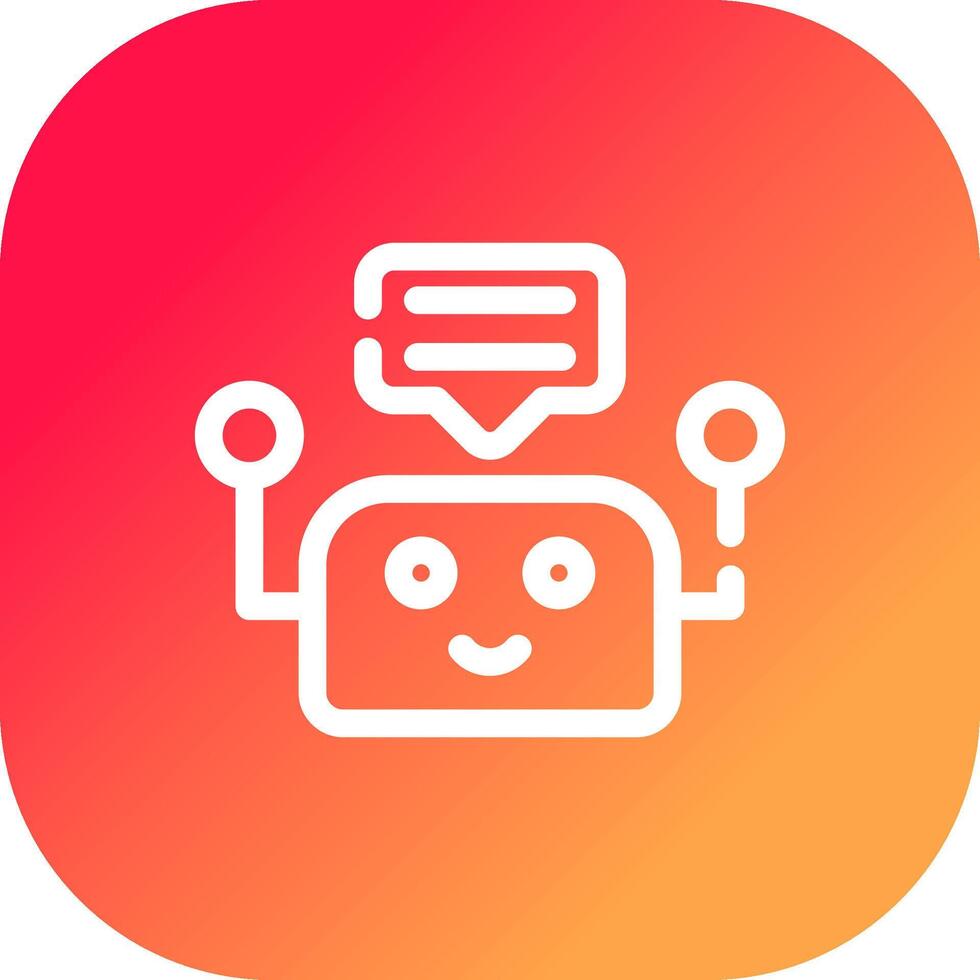 Chatbot Creative Icon Design vector