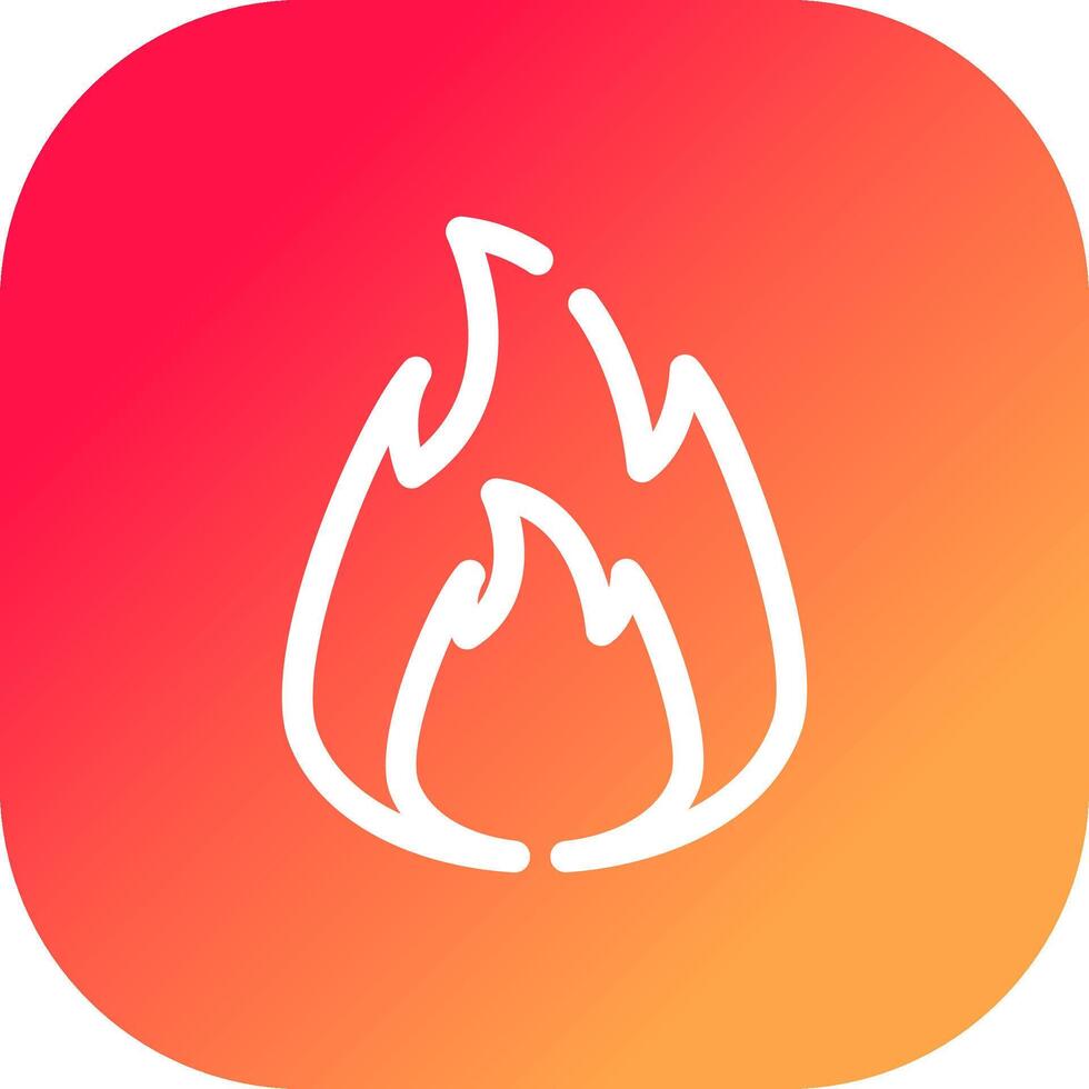 On Fire Creative Icon Design vector