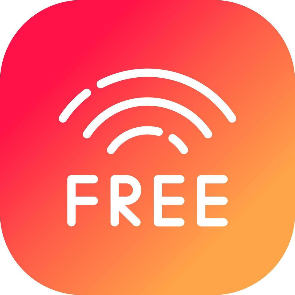 diseño de icono creativo wifi gratis vector