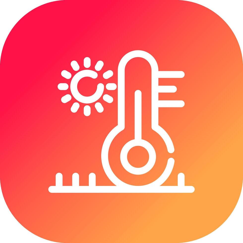 High Temperature Creative Icon Design vector