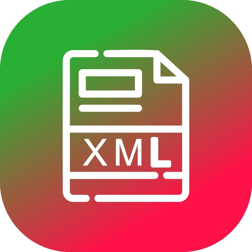 XML Creative Icon Design vector