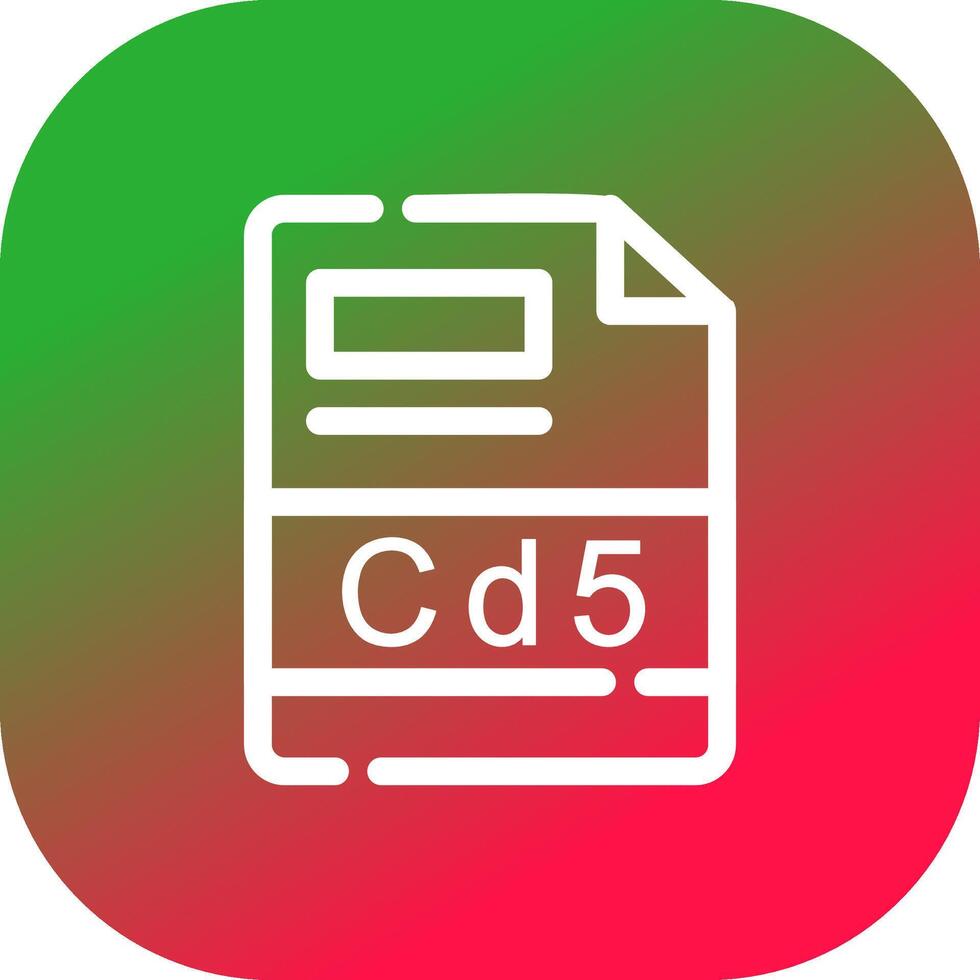 CD5 Creative Icon Design vector