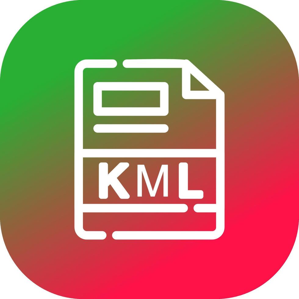 KML Creative Icon Design vector