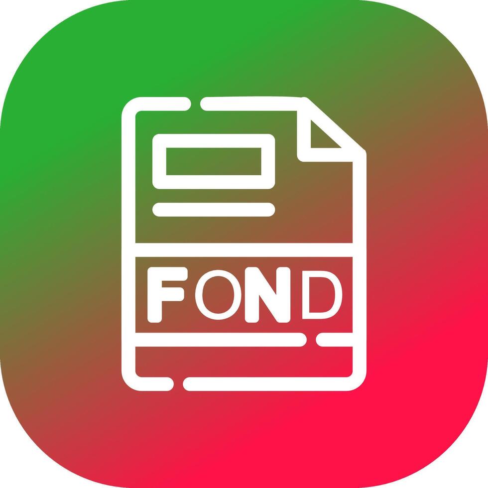 FOND Creative Icon Design vector