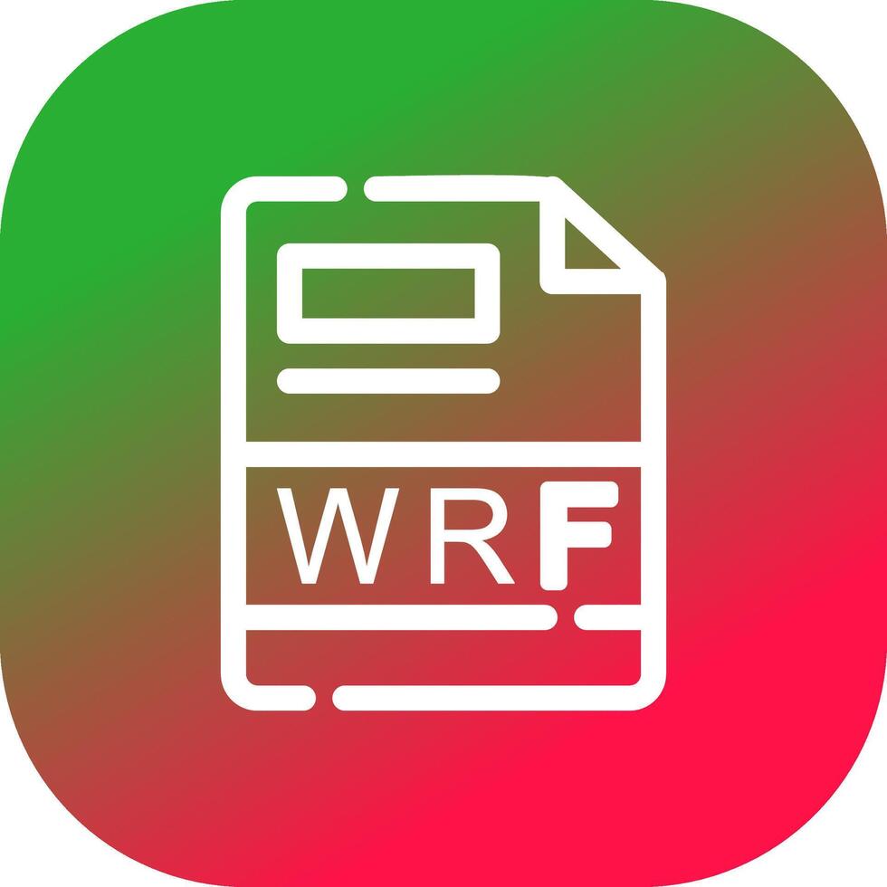 WRF Creative Icon Design vector