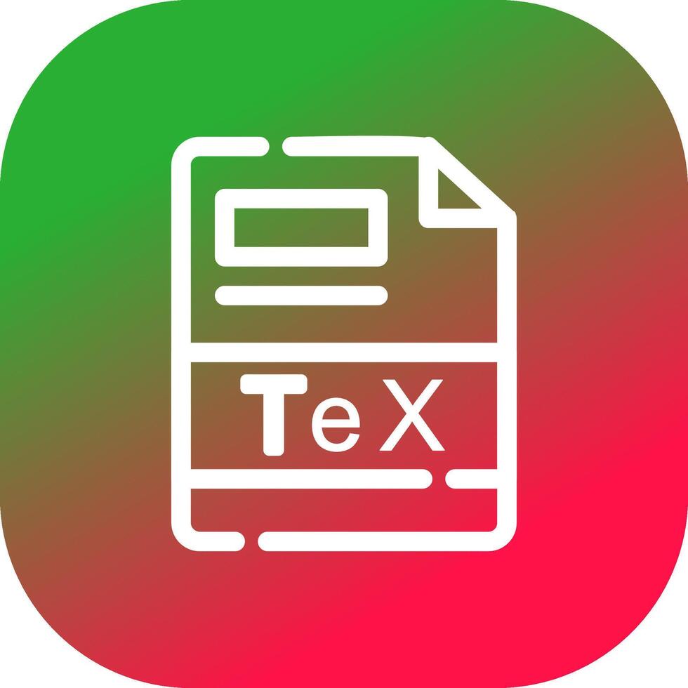 TeX Creative Icon Design vector