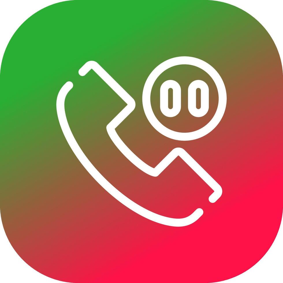 Phone Pause Creative Icon Design vector