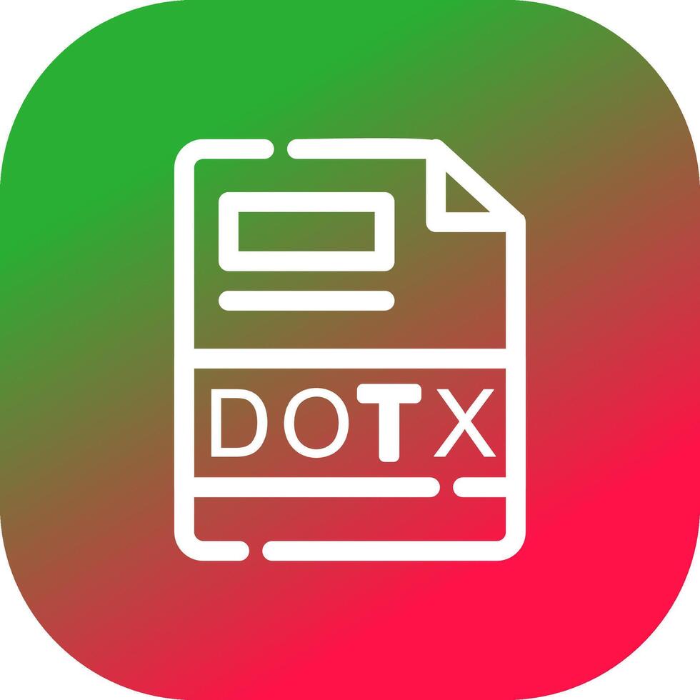 DOTX Creative Icon Design vector