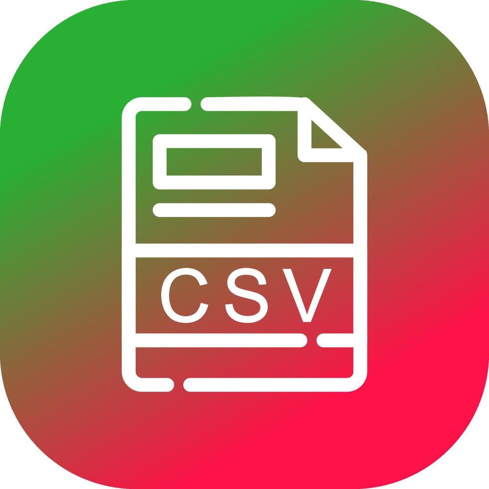 csv creativo icono diseño vector