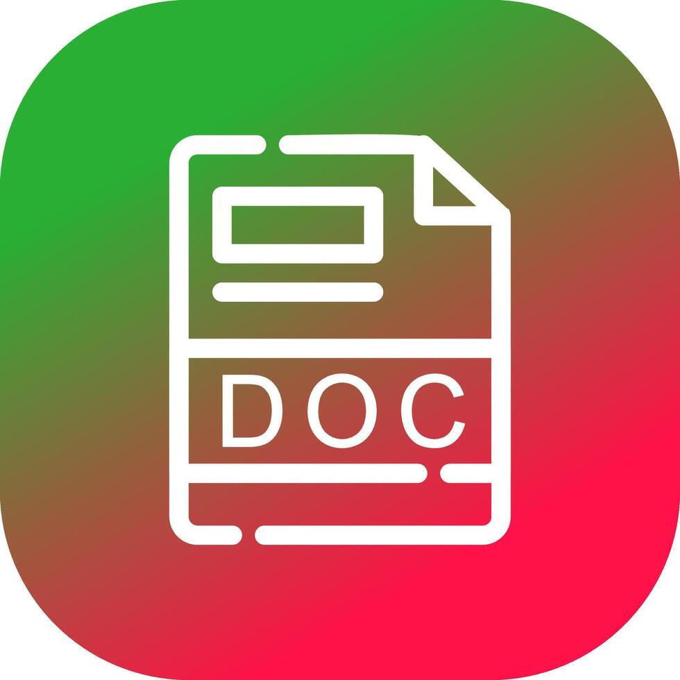 DOC Creative Icon Design vector