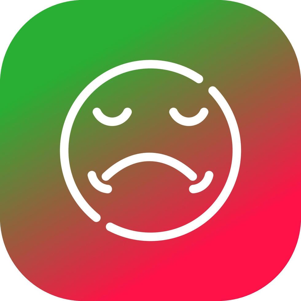 Sad Creative Icon Design vector