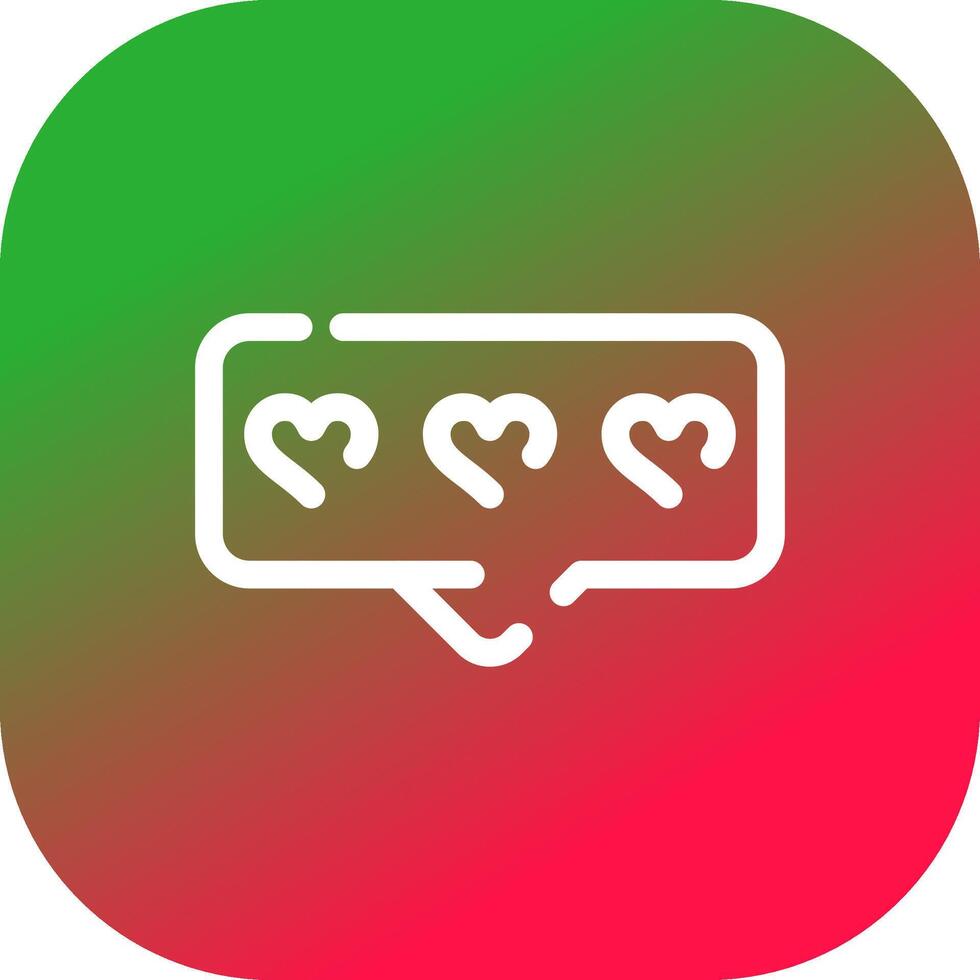 Comment Heart Creative Icon Design vector