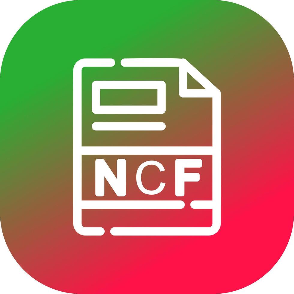 ncf creativo icono diseño vector