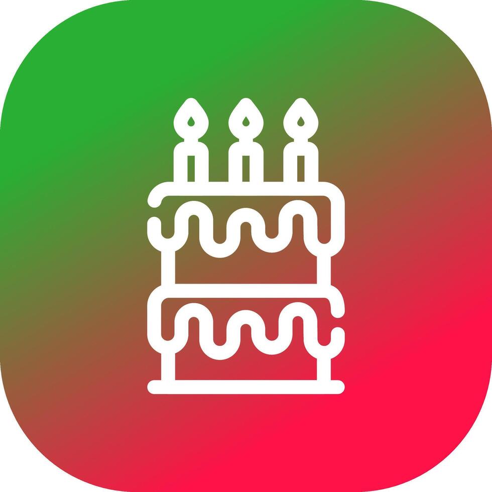 Birthday Cake Creative Icon Design vector