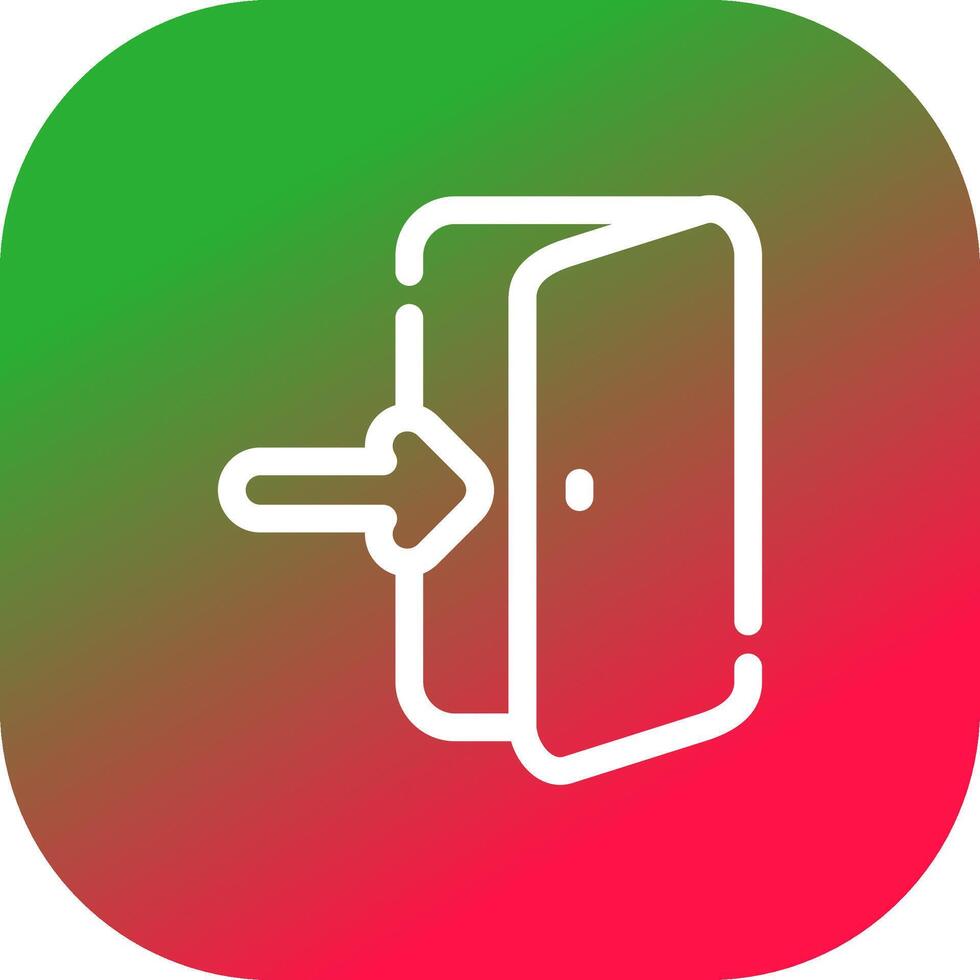 Glyph Gradient Circle Design vector