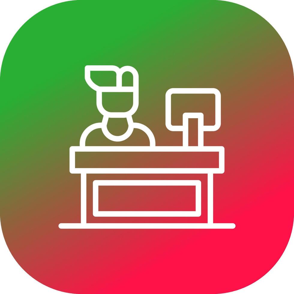 Cashier Creative Icon Design vector