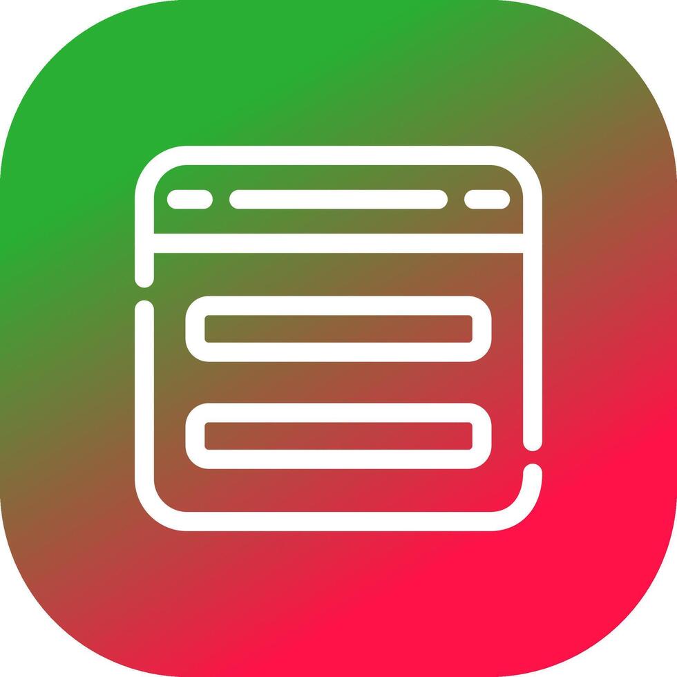 Glyph Gradient Circle Design vector