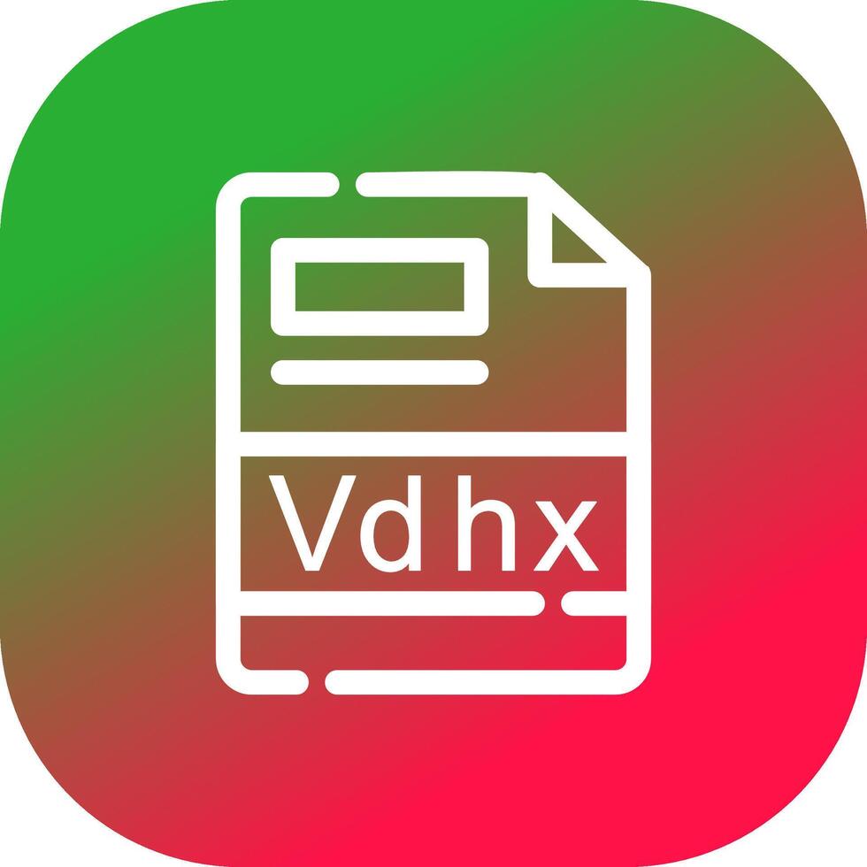 Vdhx Creative Icon Design vector