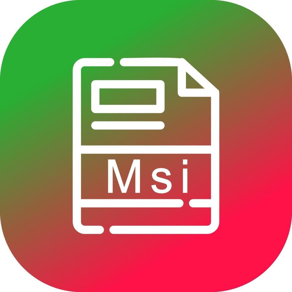 Msi Creative Icon Design vector