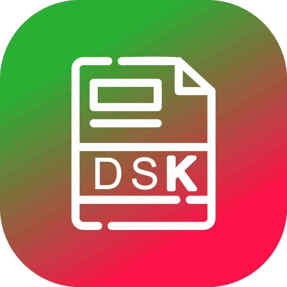 dsk creativo icono diseño vector