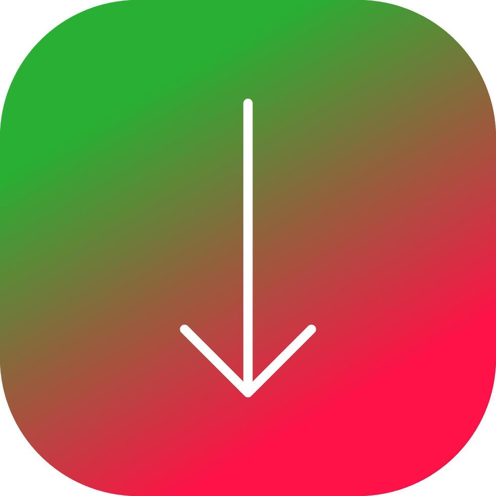 Down Arrow Creative Icon Design vector