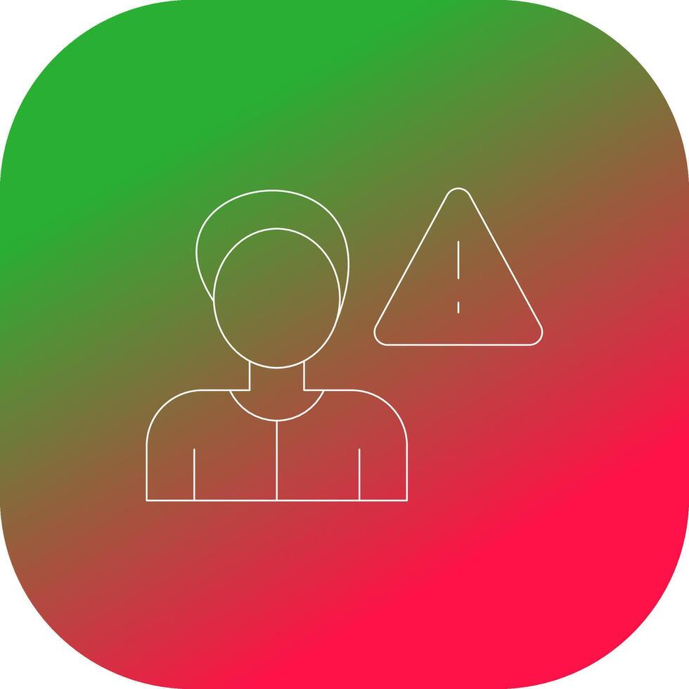 Cautious Creative Icon Design vector