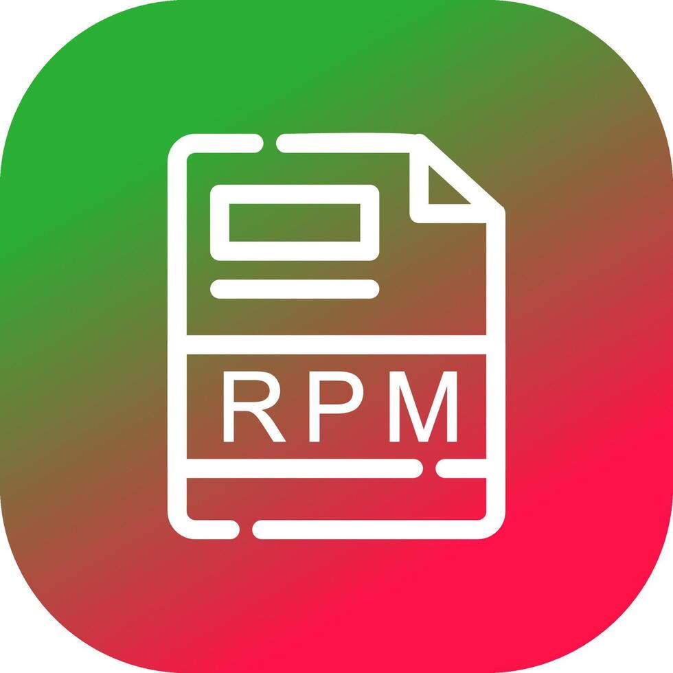 RPM Creative Icon Design vector