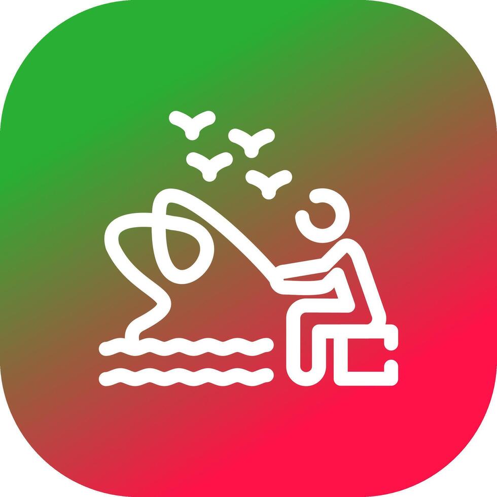 Trolling Creative Icon Design vector