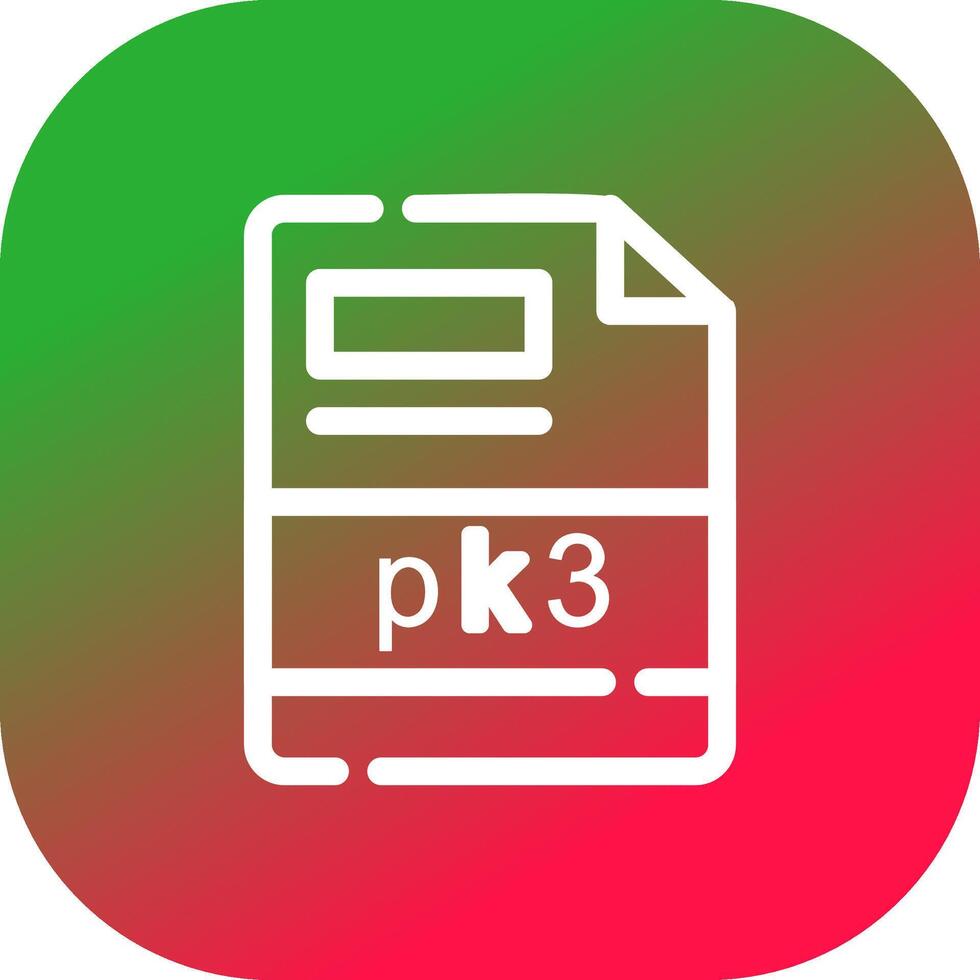 pk3 Creative Icon Design vector