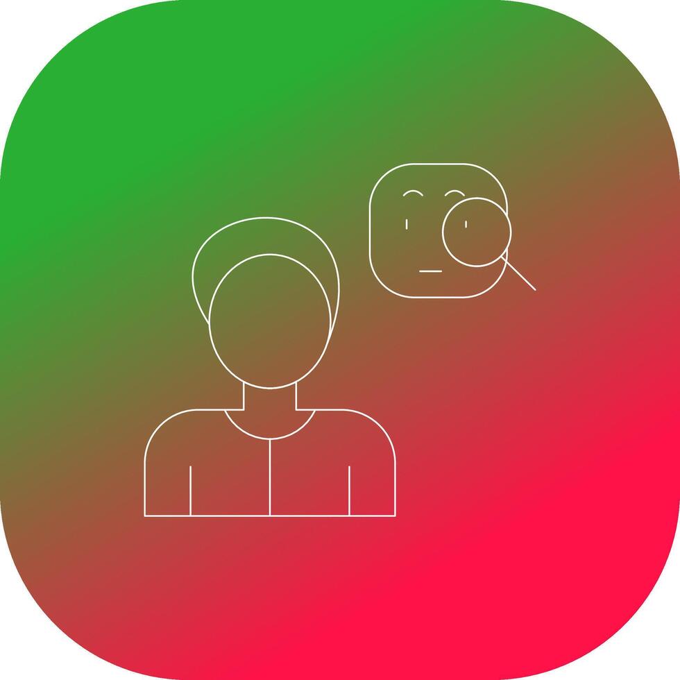 Suspicious Creative Icon Design vector