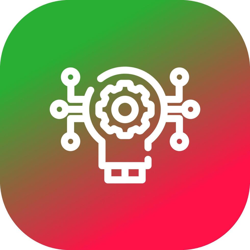 Technology Disruption Creative Icon Design vector