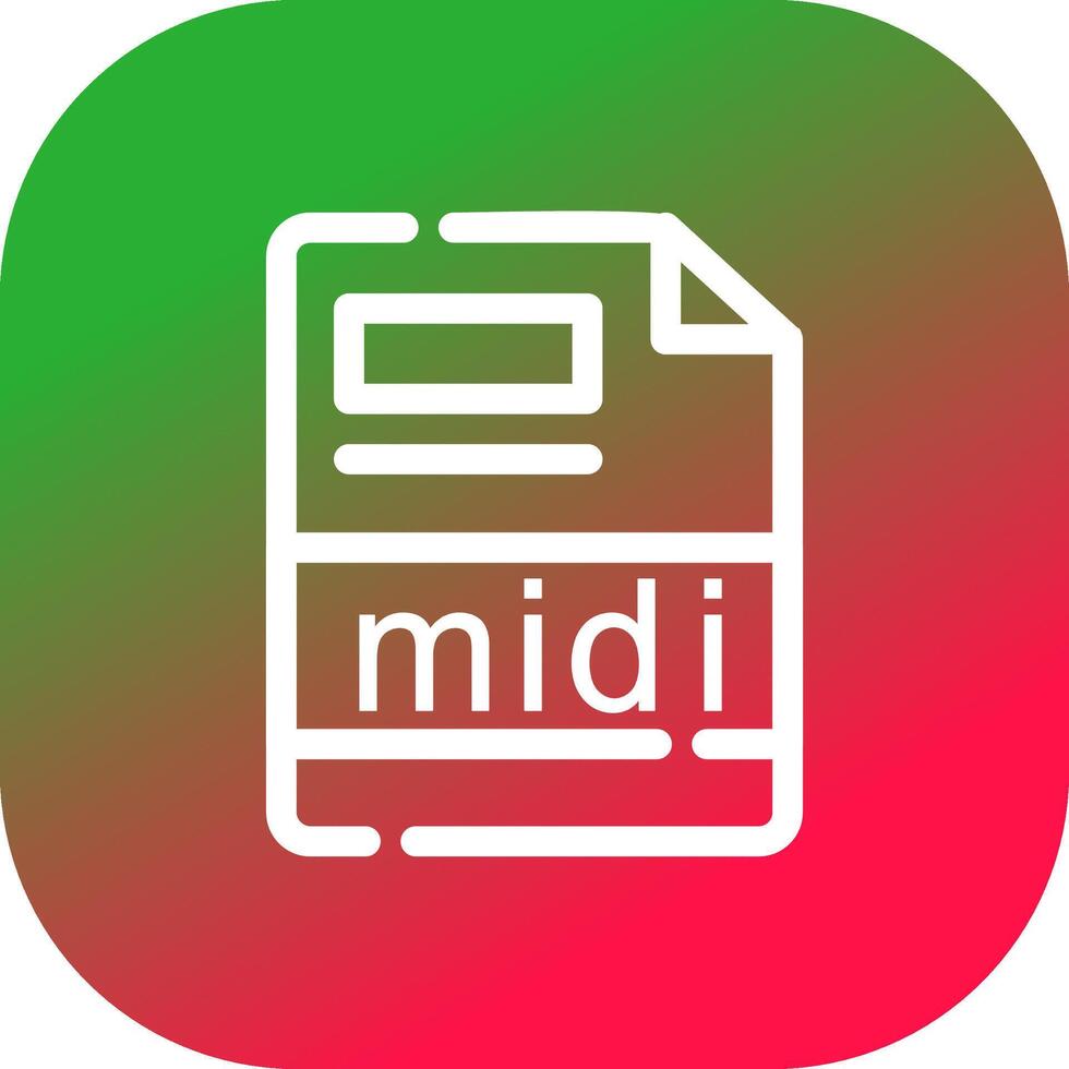 midi Creative Icon Design vector