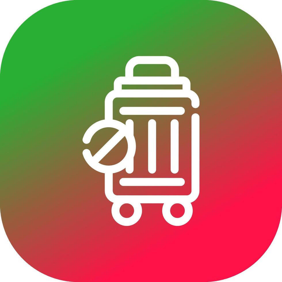 Travel Restrictions Creative Icon Design vector