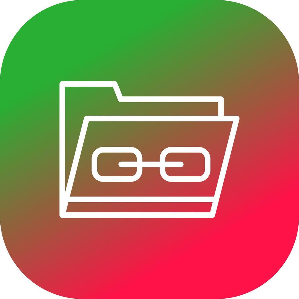 Link Folder Creative Icon Design vector